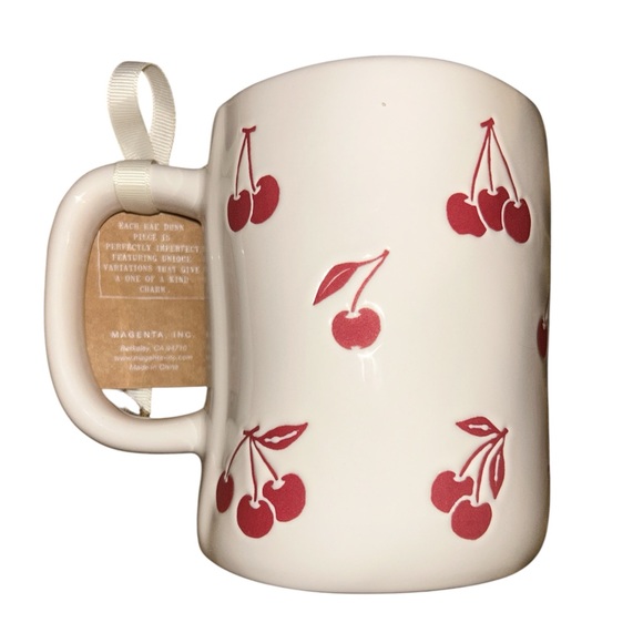 Rae Dunn ‘Love You Cherry Much’ Oversized Mug NWT - Picture 2 of 4